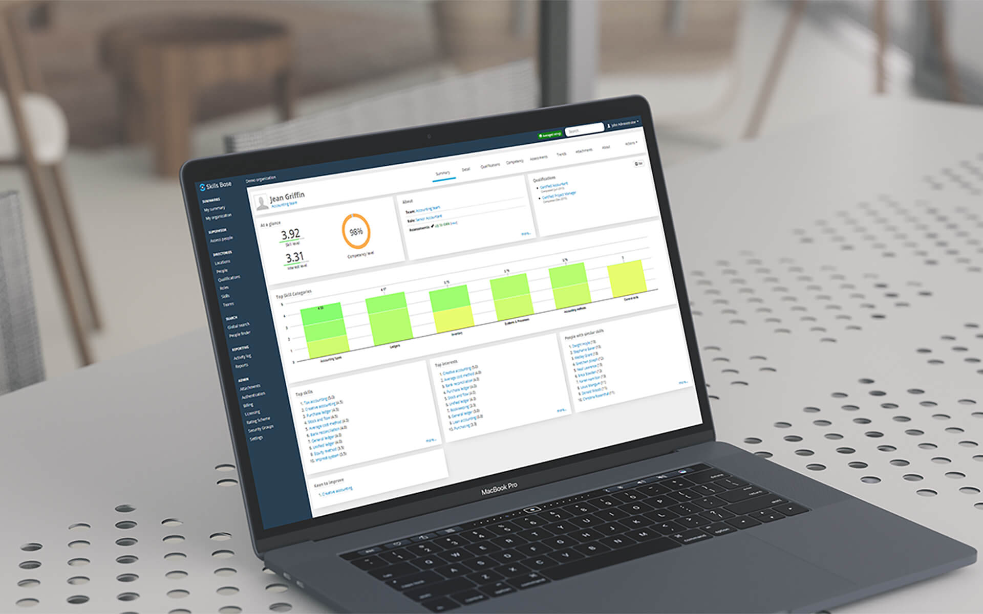 User interface layout improvements