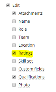 October 2017 Edit Skill Ratings